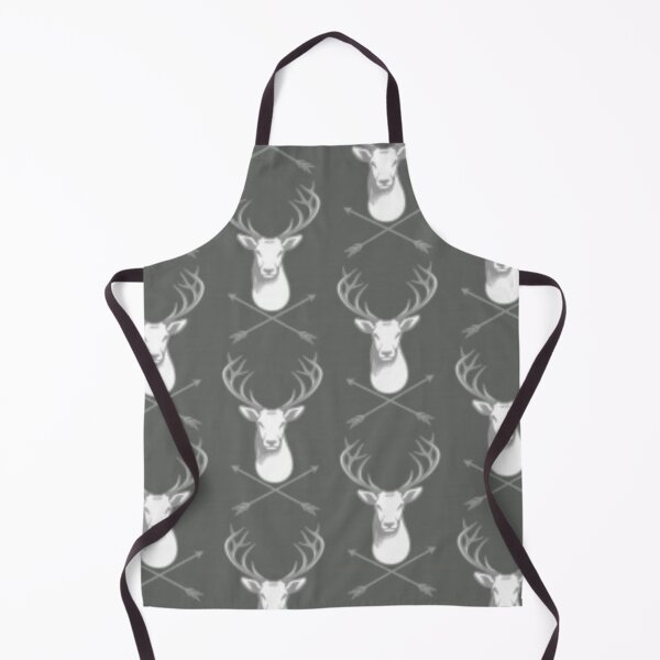 Item preview, White on grey stag designed and sold by Ashtreemeadow.