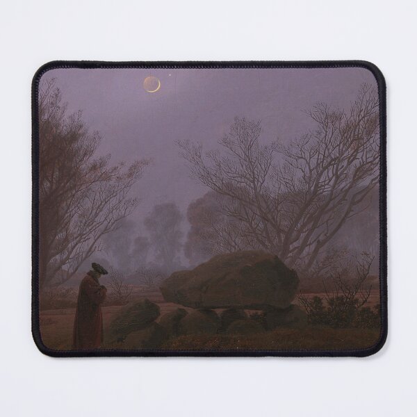 Item preview, Caspar David Friedrich Walk at Dusk Man Contemplating a Megalith designed and sold by Vintage Designs +.