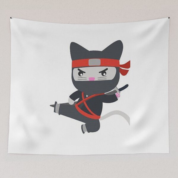 Item preview, Ninja Cat so cute designed and sold by VirginiaFreda5.