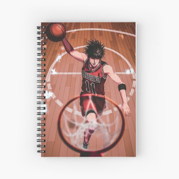 Slam Dunk Kaede Rukawa Spiral Notebook For Sale By Syanart Redbubble