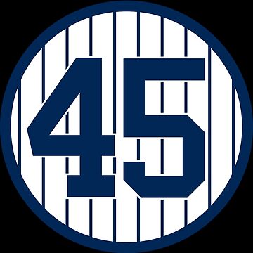 Gerrit Cole 45 Jersey Number Sticker Sticker for Sale by