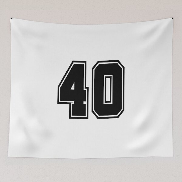 Item preview, 40 jersey number college style designed and sold by GeogDesigns.