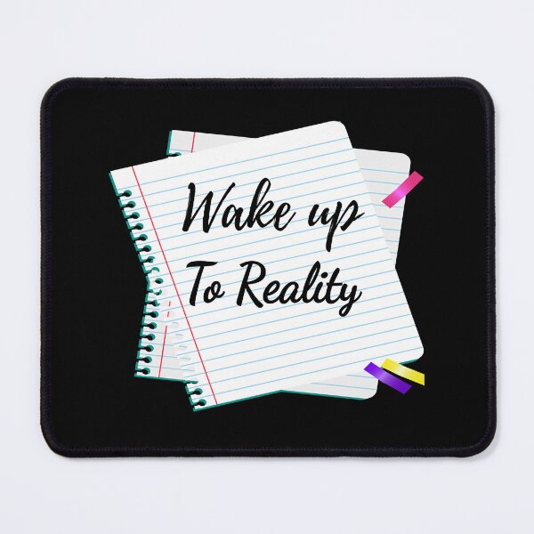 Item preview, Paper wake up to reality word designed and sold by VirginiaFreda5.