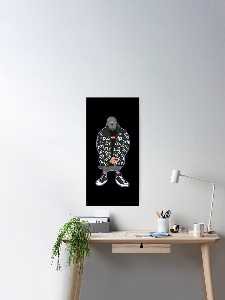 Pigeon Drip Jacket Meme Metal Print for Sale by Rzera