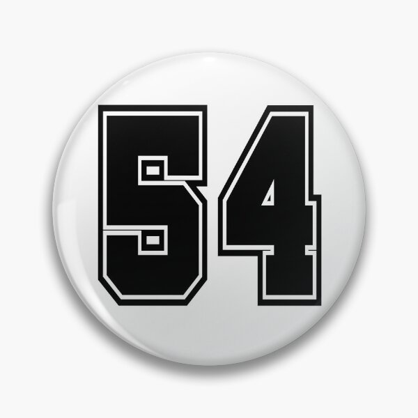 Item preview, 54 shirt number number college style designed and sold by GeogDesigns.