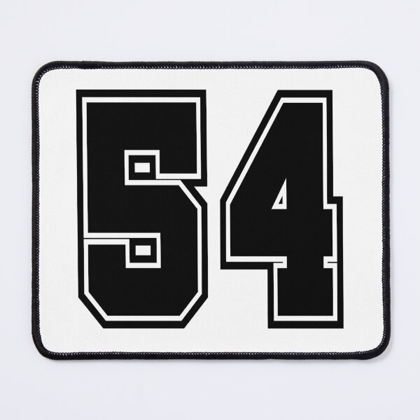 Item preview, 54 shirt number number college style designed and sold by GeogDesigns.