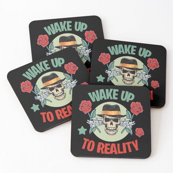 Item preview, Skull rose poster wakeup designed and sold by VirginiaFreda5.