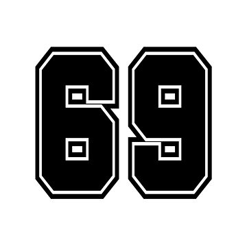 69 jersey number college style | Kids T-Shirt