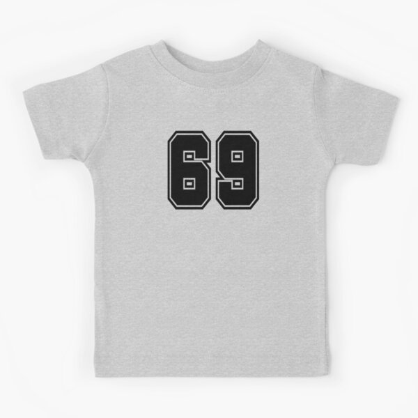 69 jersey number college style | Kids T-Shirt