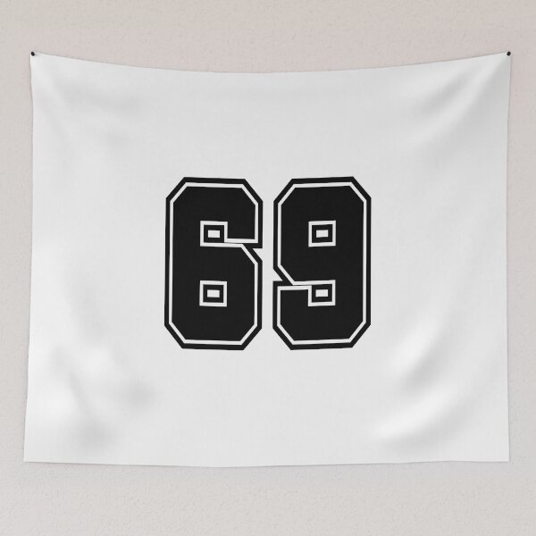 Item preview, 69 jersey number college style designed and sold by GeogDesigns.