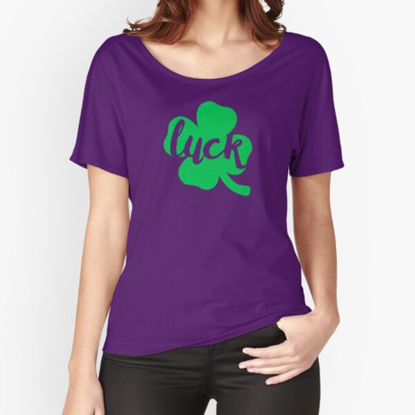 Lucky Clover Womens Relaxed Fit T-Shirt