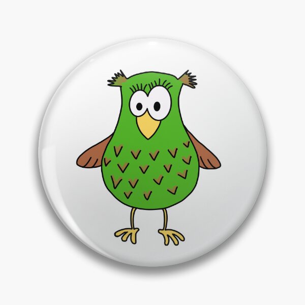 Item preview, owl green designed and sold by Optimalistin.