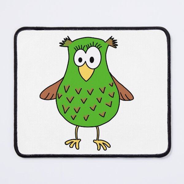 Item preview, owl green designed and sold by Optimalistin.