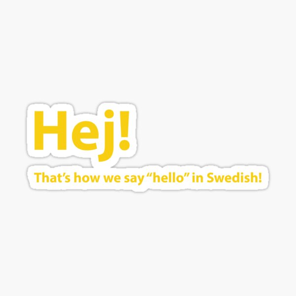 Item preview, Hej! (That's how we say "hello" in Swedish!) designed and sold by goal-getter.