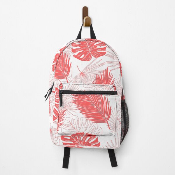Item preview, Tropical Palm Trees Pattern (red) designed and sold by Dorina Larsdotter.