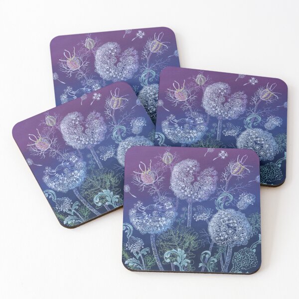 Item preview, Frosted Flora (acrylic on canvas) designed and sold by Painting By Nature.