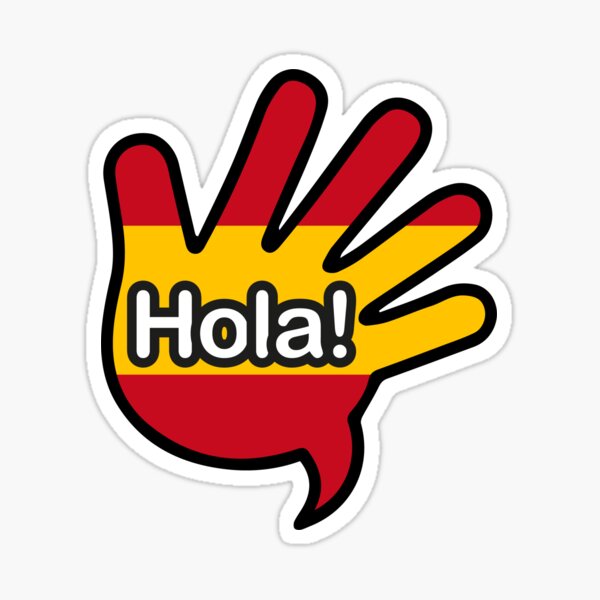 Pegatina for Sale con la obra «¡Hola!» de goal-getter | Redbubble