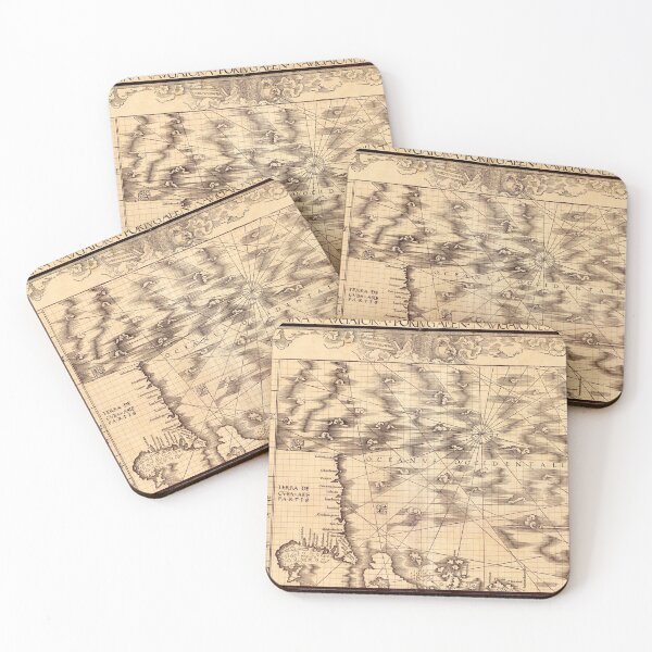Item preview, Carta marina navigatoria Portvgallen navigationes vintage map designed and sold by Vintage Designs +.