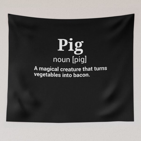 Item preview, Funny Pig and Bacon Definition Hilarious Gift designed and sold by Georgiodaccache.