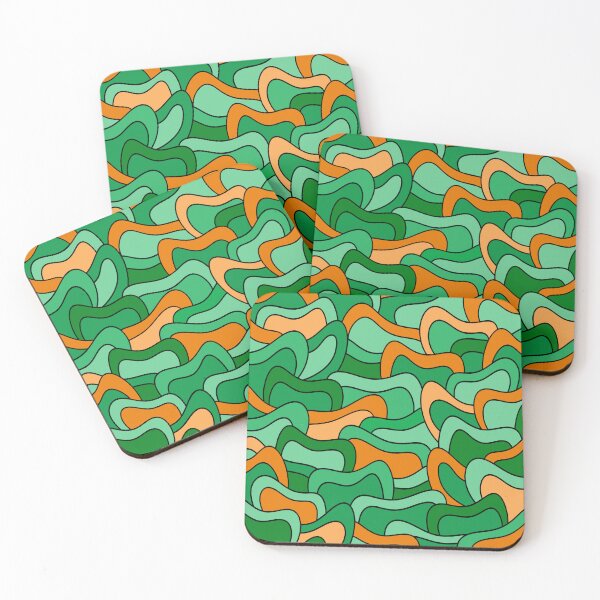 Item preview, Abstract pattern - orange and green. designed and sold by K.S ART.