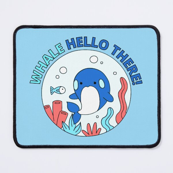 Item preview, Whale Hello There - Cute Cartoon Navy Blue Orca Whale designed and sold by Cawaiico.