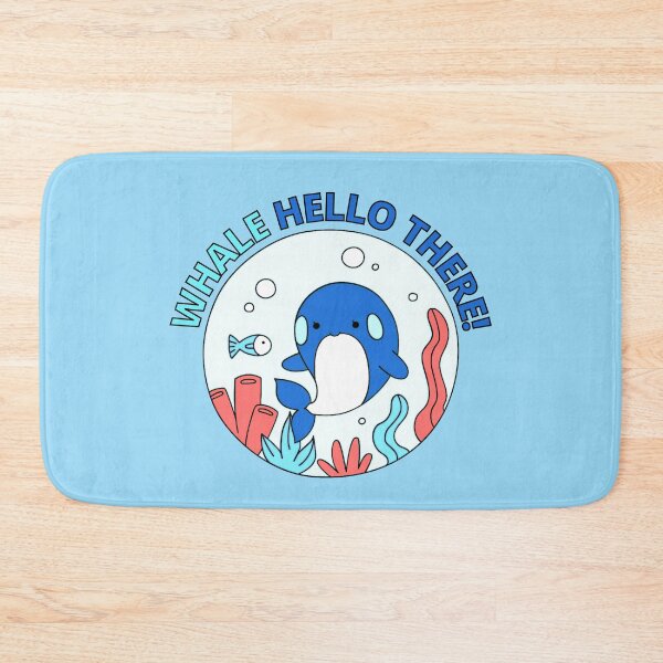 Item preview, Whale Hello There - Cute Cartoon Navy Blue Orca Whale designed and sold by Cawaiico.