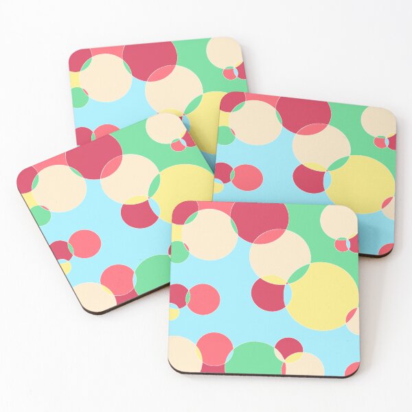 Item preview, Colorful Summer Themed Abstract Circle Pattern designed and sold by quinellie.