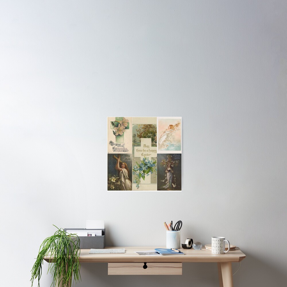 "Klassisches VintageOsterMontageSet 2" Poster von Krispsm Redbubble