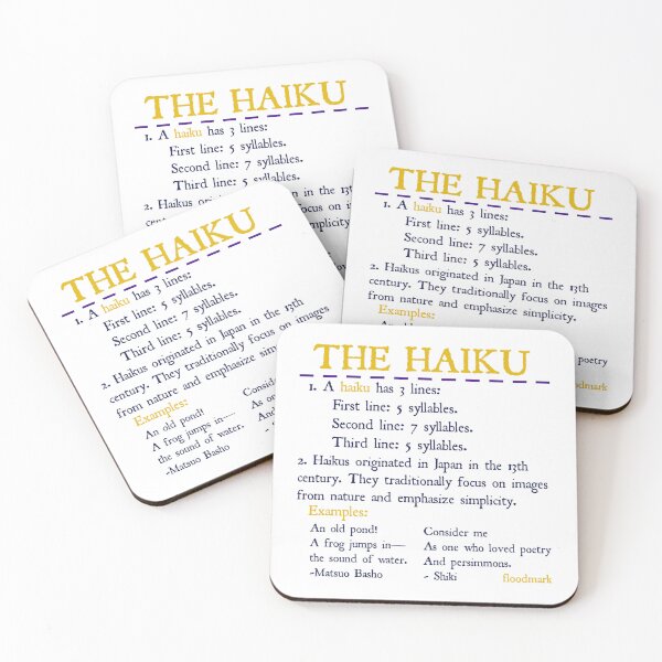 Item preview, Haiku Poetry, Writing Poemas De Amor Cinquain, Haiku Poetry Day designed and sold by Shop-ArtGallery.