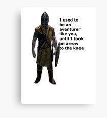 Whiterun Guard Quote Canvas Print