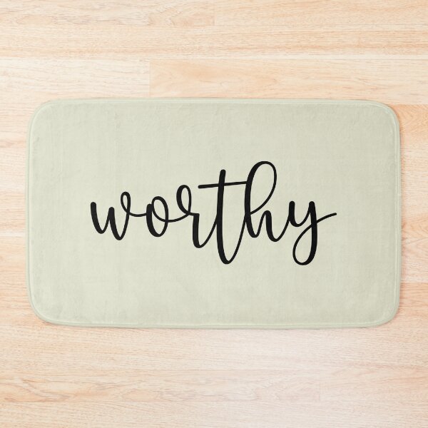 Item preview, You Are Worthy Black Calligraphy designed and sold by amazingjoy.