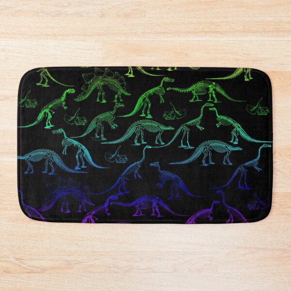 Item preview, Rainbow Dinosaur Skeletons Pattern designed and sold by DoggoTankDesign.