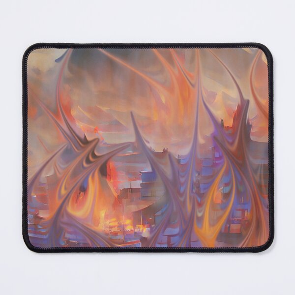 Item preview, A burning town designed and sold by M Minerrale.