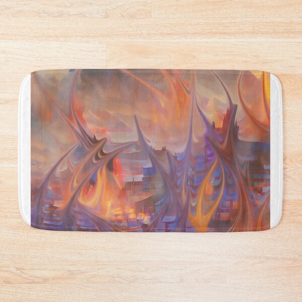 Item preview, A burning town designed and sold by M Minerrale.