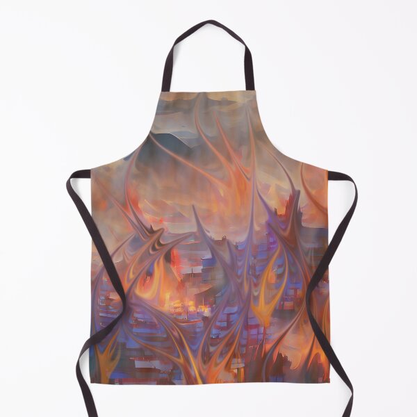Item preview, A burning town designed and sold by M Minerrale.