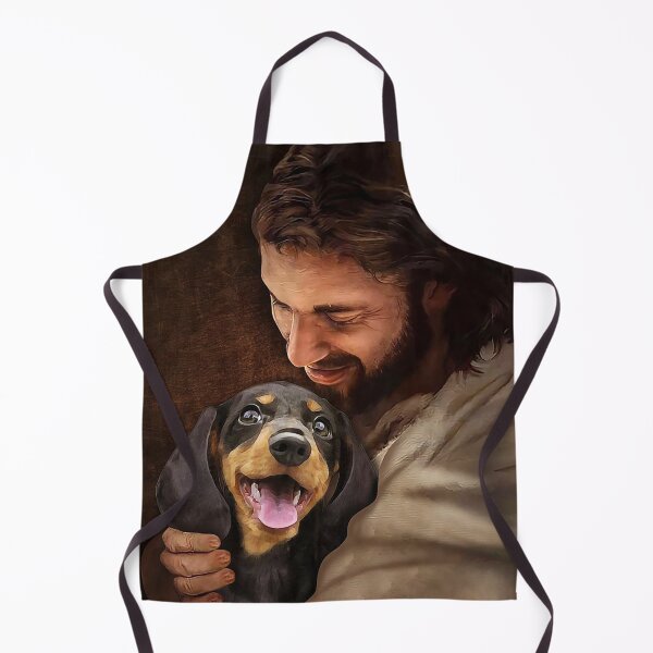 Item preview, Jesús abrazando a Dachshund - para amantes de Dachshund designed and sold by AleehaZenger.