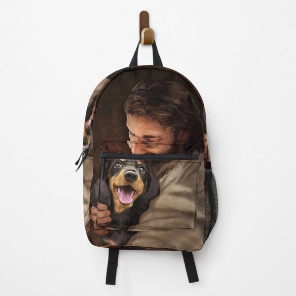 Item preview, Jesús abrazando a Dachshund - para amantes de Dachshund designed and sold by AleehaZenger.
