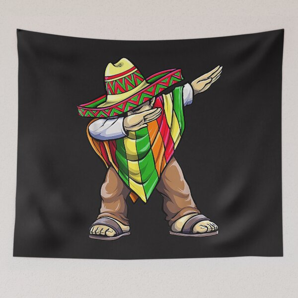 Item preview, Dabbing Mexican Poncho Cinco De Mayo designed and sold by marla8ruby.