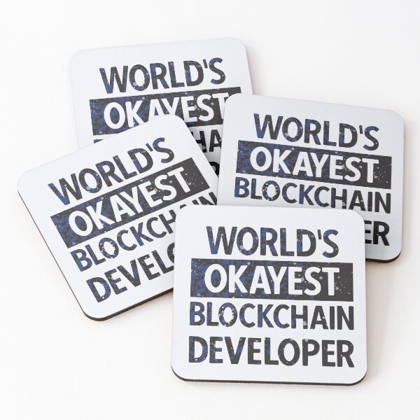Item preview, Worlds Okayest Blockchain Developer | Funny Blockchain Developer designed and sold by DrawingBoard.