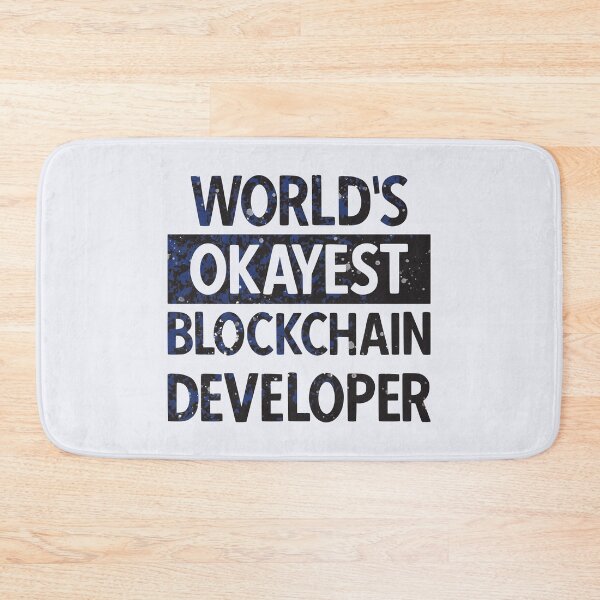Item preview, Worlds Okayest Blockchain Developer | Funny Blockchain Developer designed and sold by DrawingBoard.