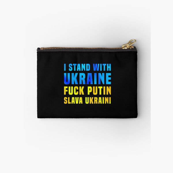 Item preview, I Stand with Ukraine. F*ck Putin. Slava Ukraini. designed and sold by BeRudeShop.