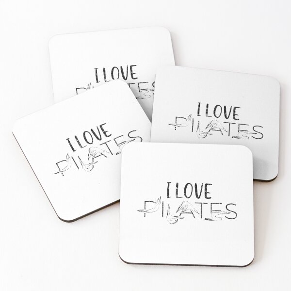 Item preview, I love Pilates | Pilates  poses in PILATES word designed and sold by sashica.