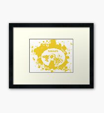 NWNOGGIN march for science yellow Framed Print