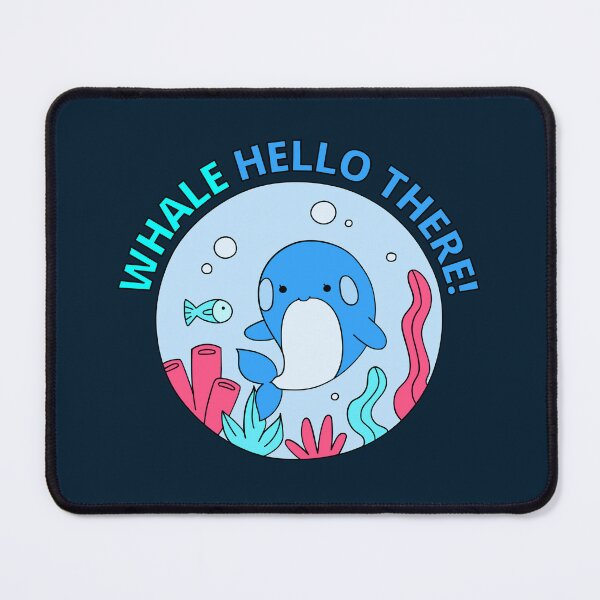Item preview, Whale Hello There - Cute Cartoon Light Blue Orca Whale designed and sold by Cawaiico.