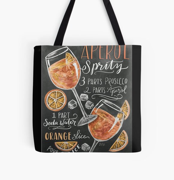 Aperol Spritz Allover-Print Tote Bag