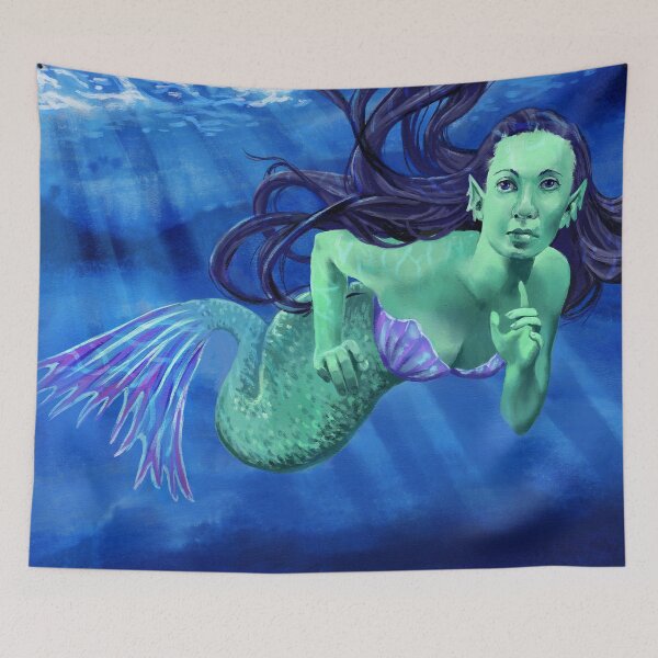 Item preview, Mermaid - Cautious Approach designed and sold by Olooriel.
