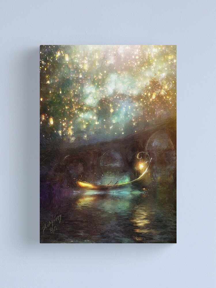 Thumbnail 2 of 3, Canvas Print, Tangled designed and sold by phatpuppyart.