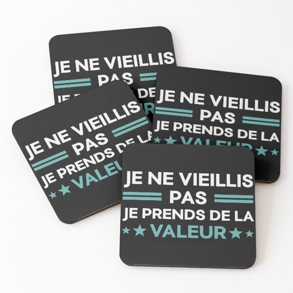 Aperçu de l'œuvre Je ne vieillis pas je prends de la valeur créée et vendue par Macer.