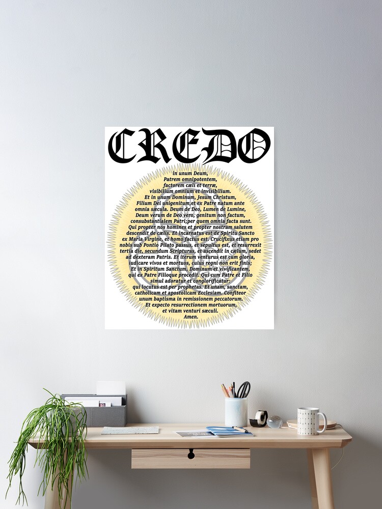 Credo Traditional Catholic Printable Prayer Latin (Download Now) 