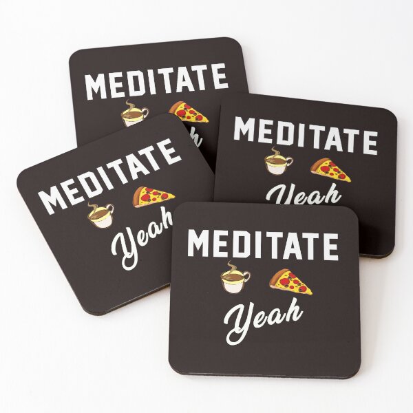 Item preview, Meditate Coffee Pizza Yeah designed and sold by life22beautiful.